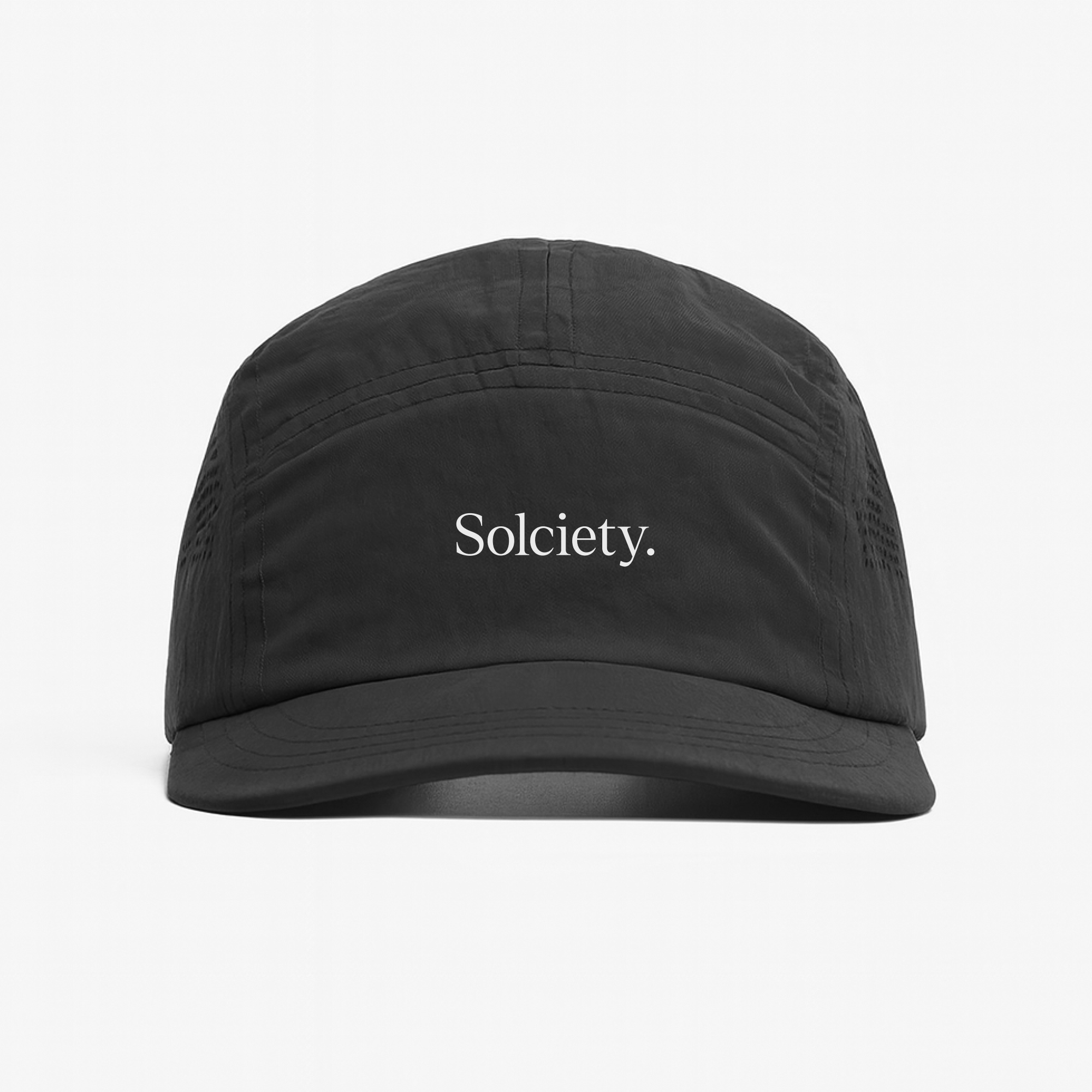 Boné Solciety Preto - Logo Refletivo