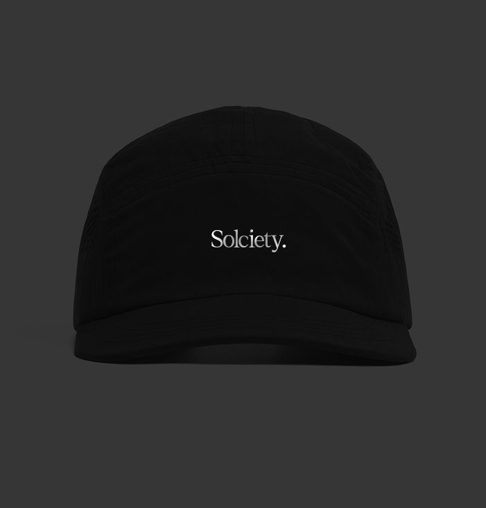 Boné Solciety Preto - Logo Refletivo