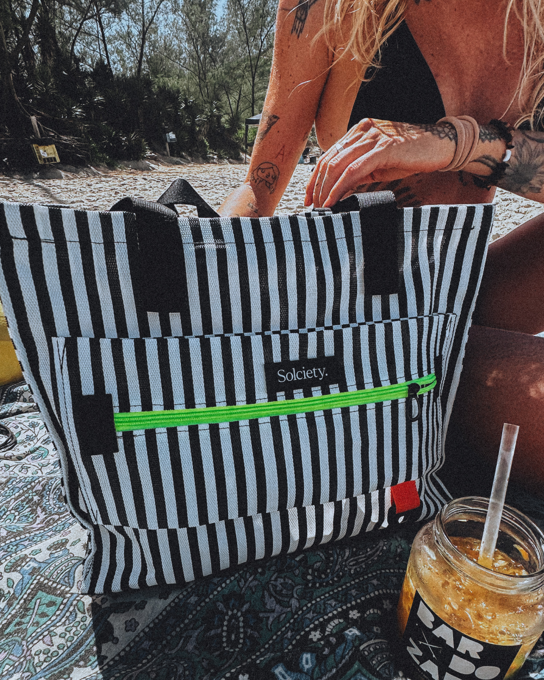 Bolsa Acid Zebra